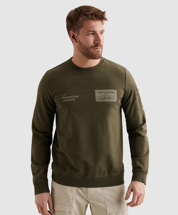 Heren trui groen