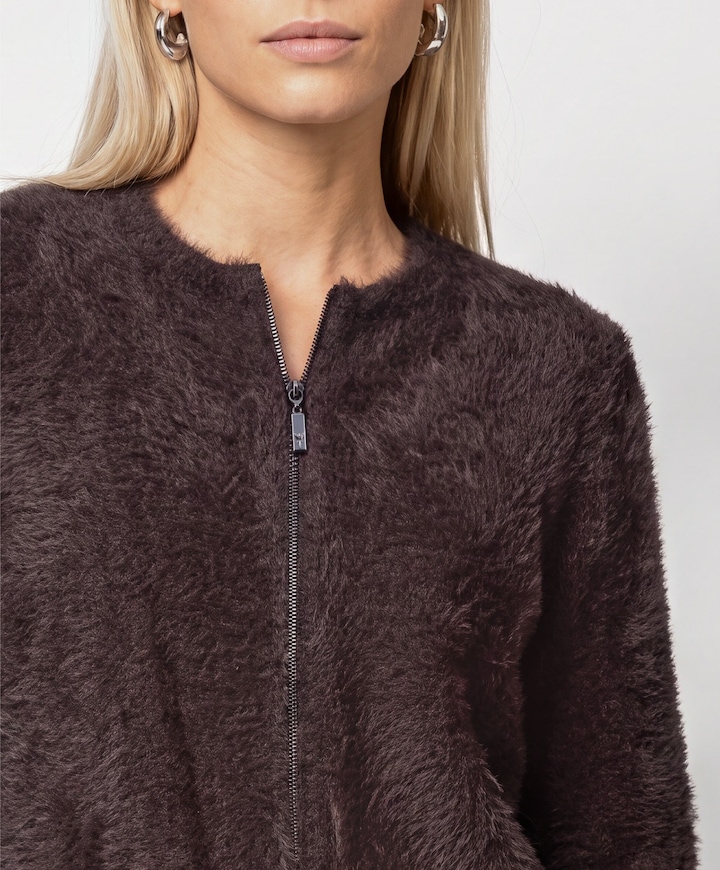 Dames vest bruin