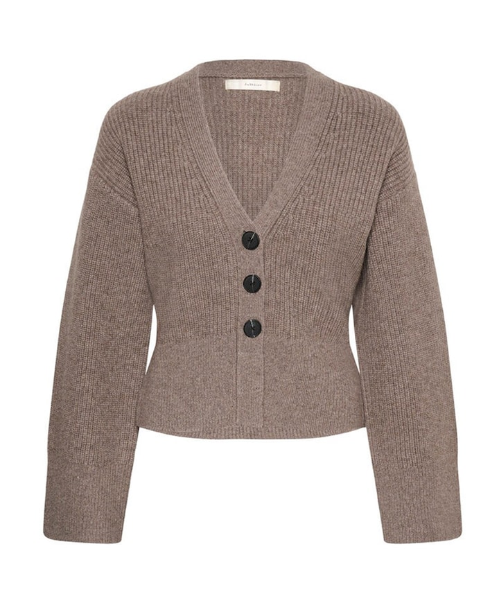 Dames vest bruin