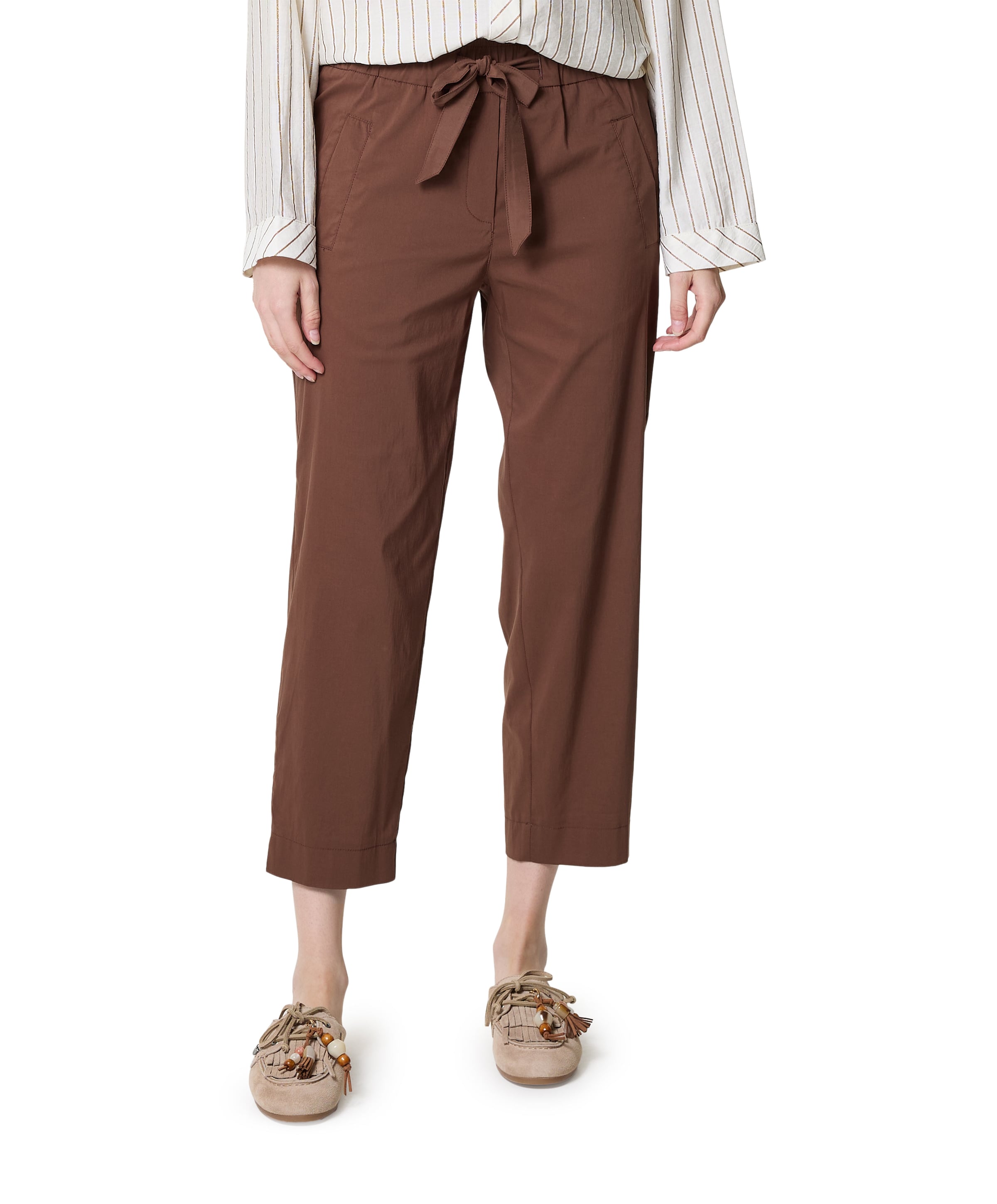 7/8 dames broek bruin