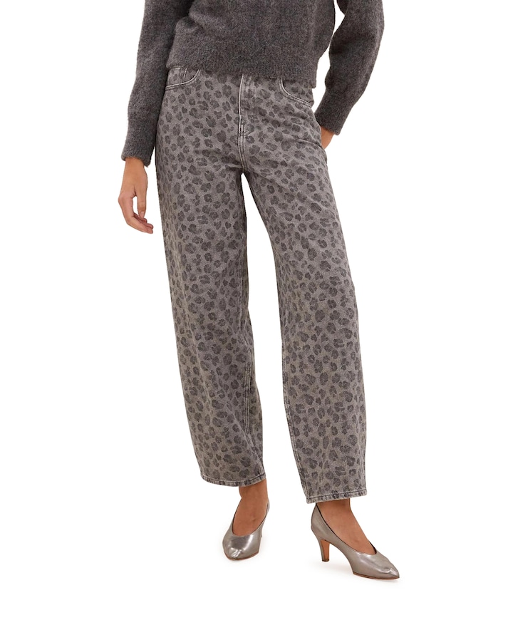 lew grey cheetah broek grijs