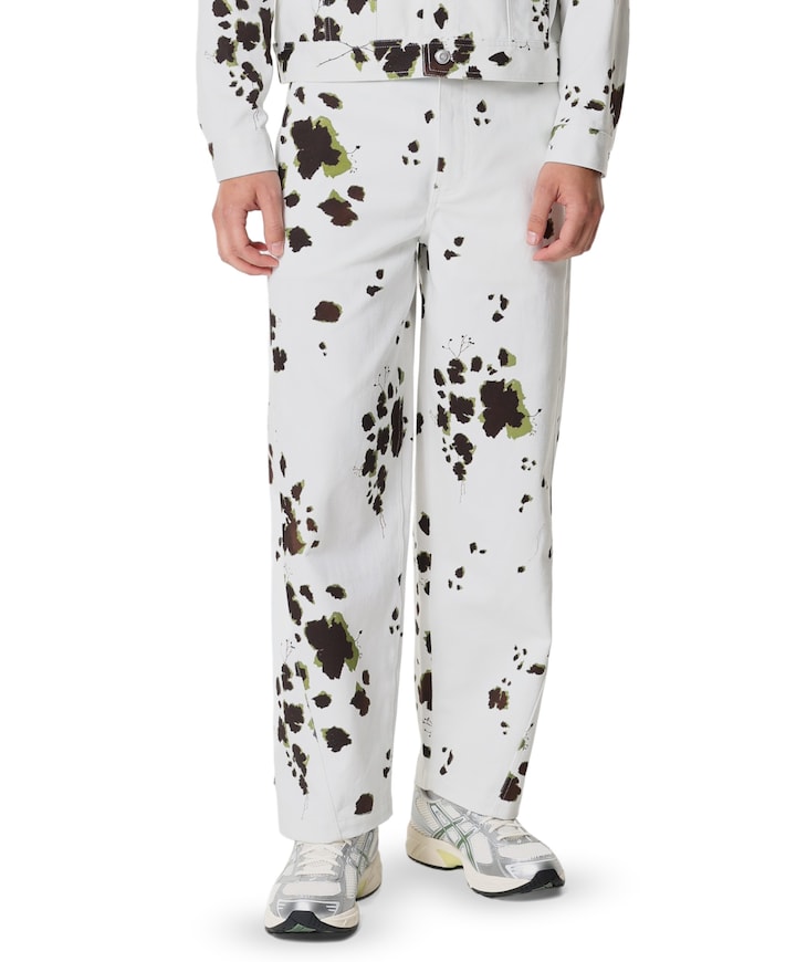 Twisted Side Seam Trousers heren broek ecru