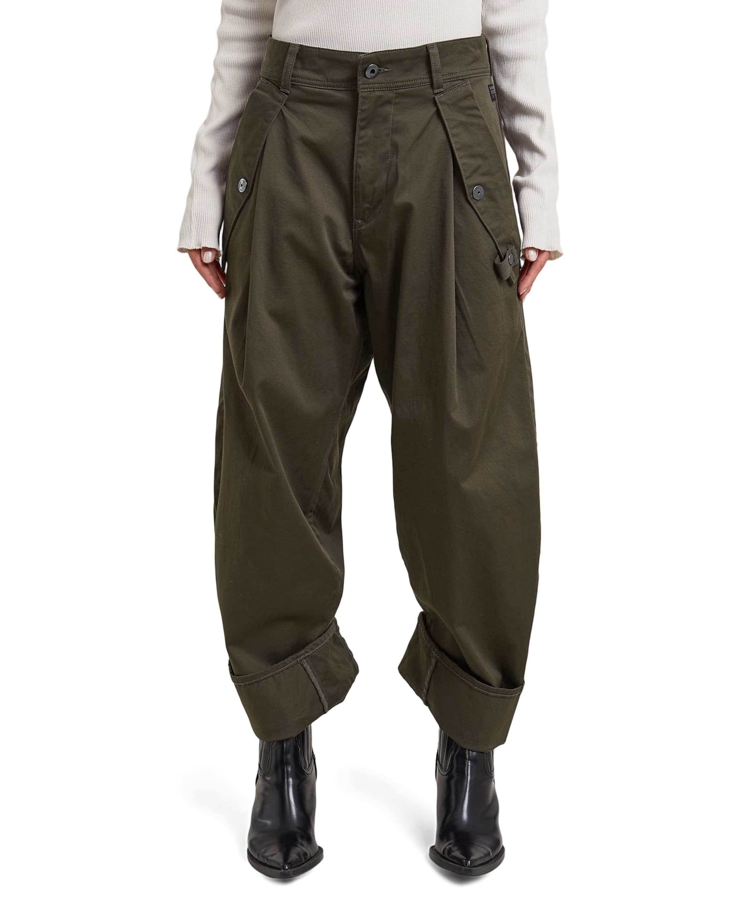 Jett 3D Boyfriend Cargo wmn dames broek groen