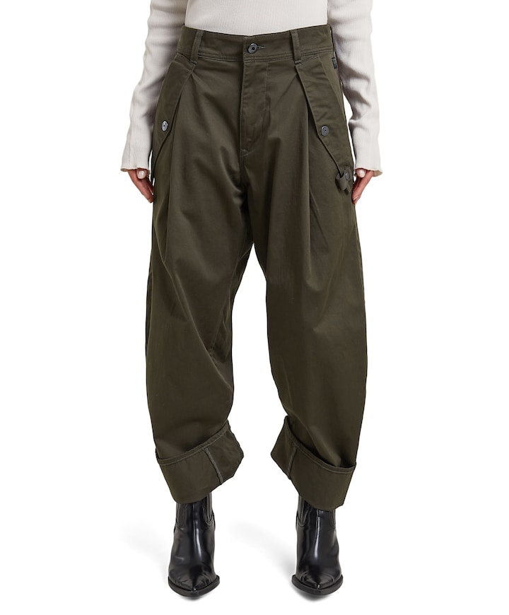 Jett 3D Boyfriend Cargo wmn dames broek groen