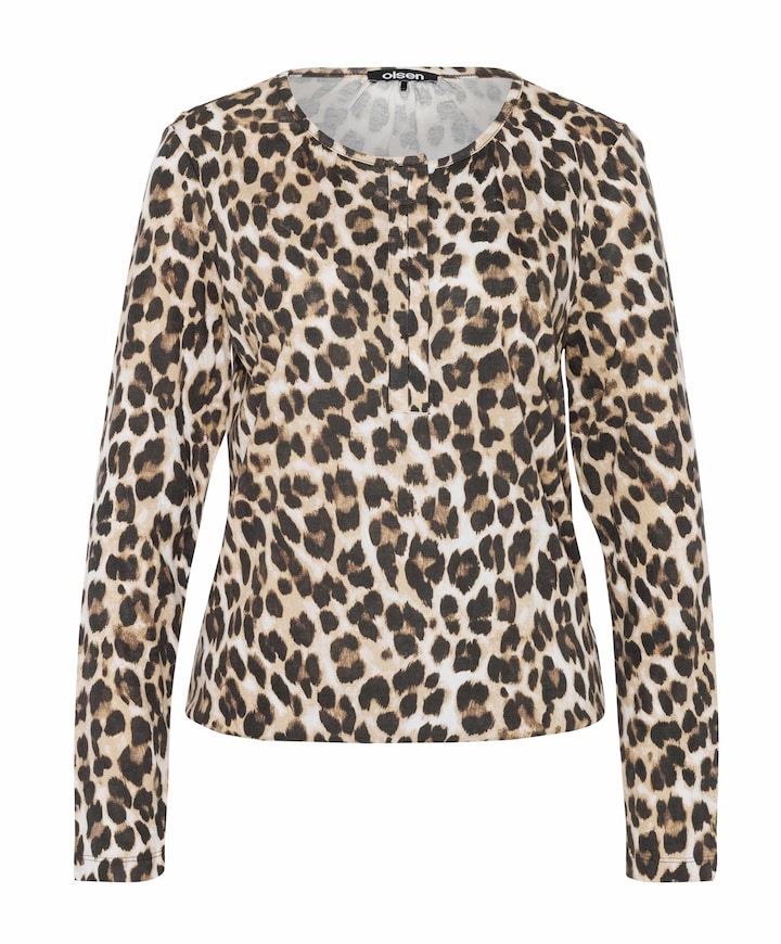 Dames longsleeve bruin