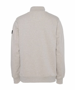 Heren trui met rits beige