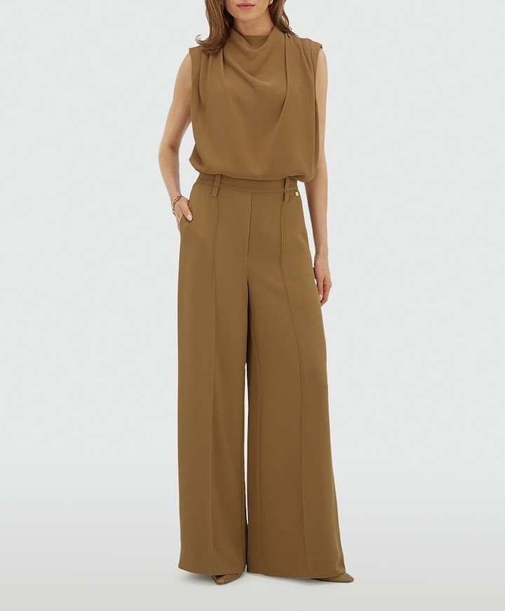 Dames top beige