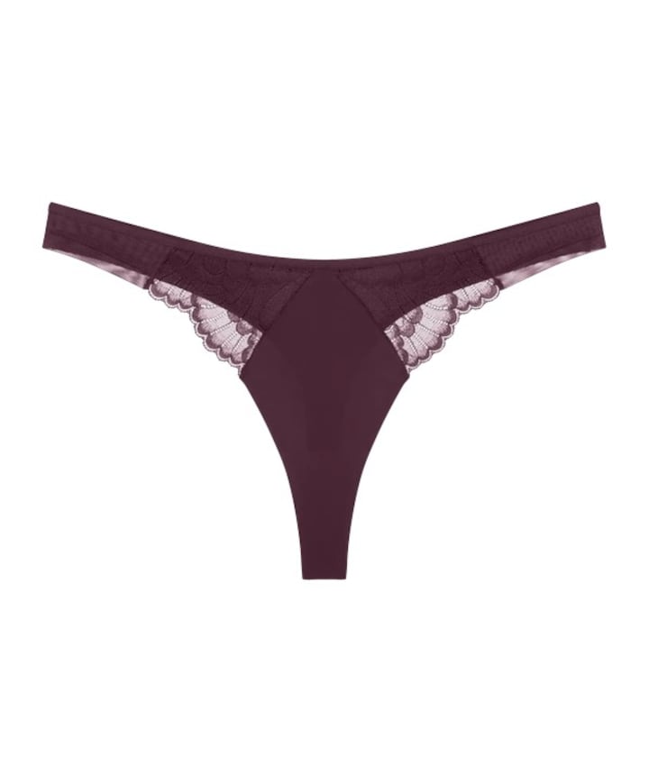 Dames string bordeaux