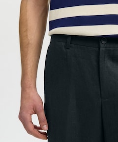 SLHREG-ENZO LINEN TRS heren broek zwart