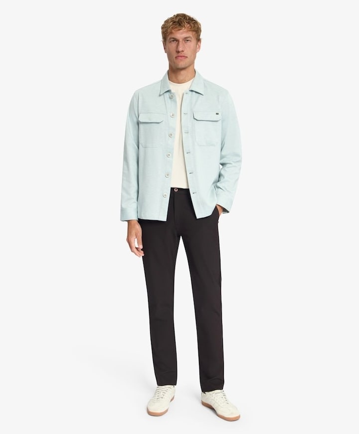 Heren overshirt blauw