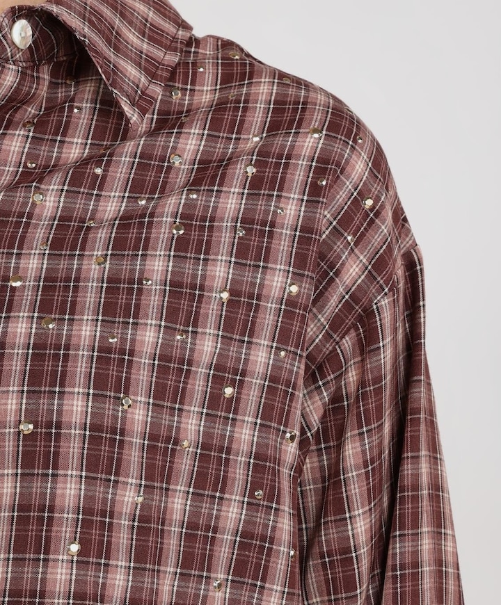 Dames blouse bordeaux