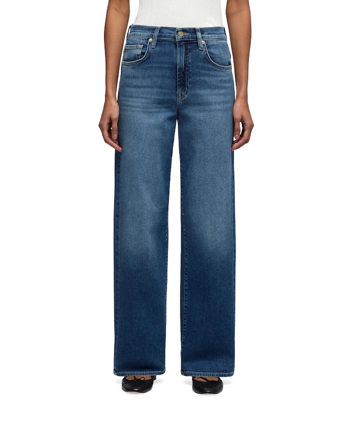 Stovepipe Straight dames jeans blauw