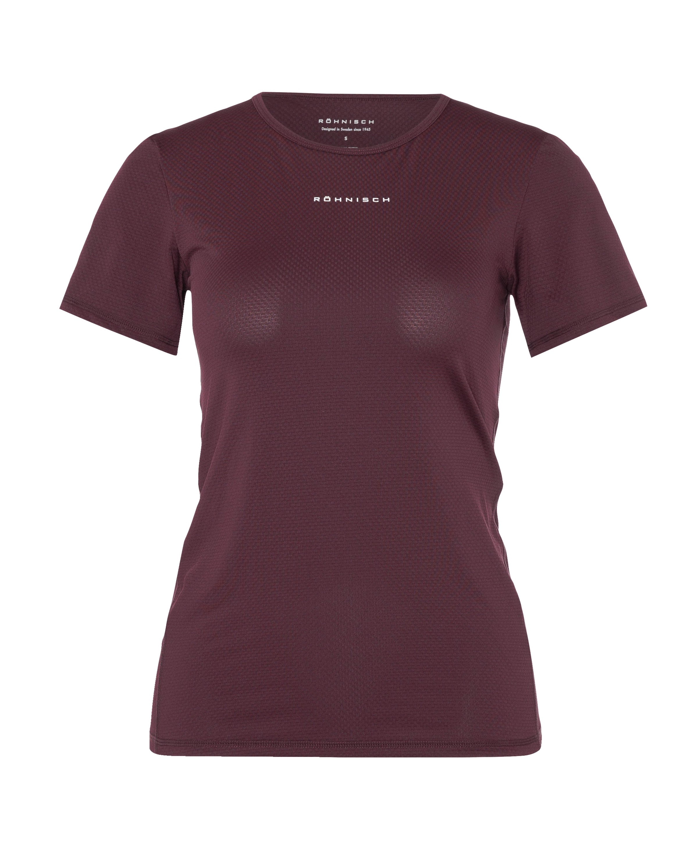 Dames t-shirt bordeaux