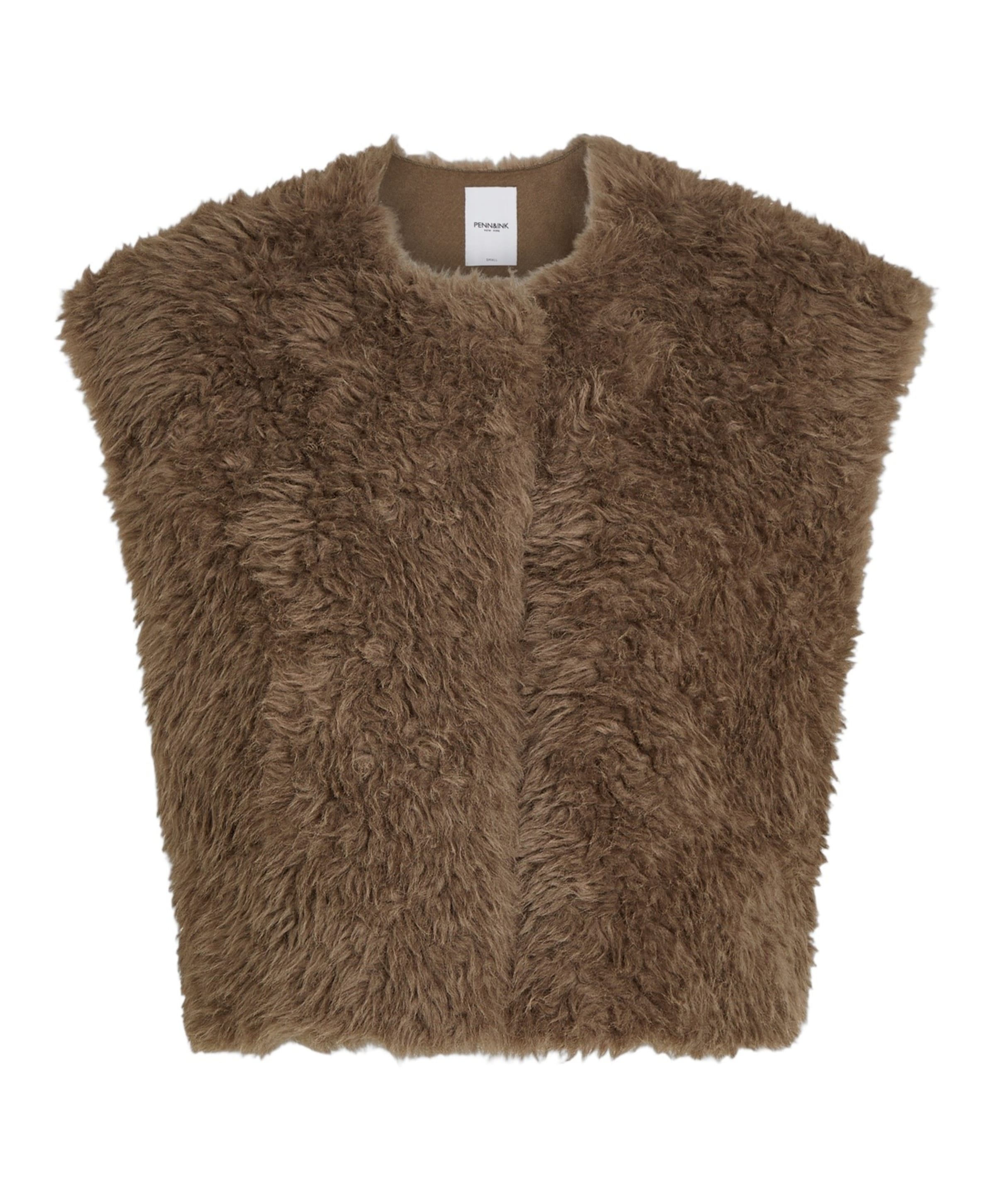 Dames gilet bruin