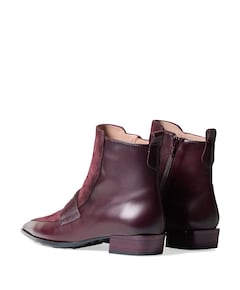 dames enkellaarzen bordeaux