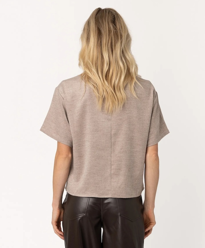 Dames T-shirt beige