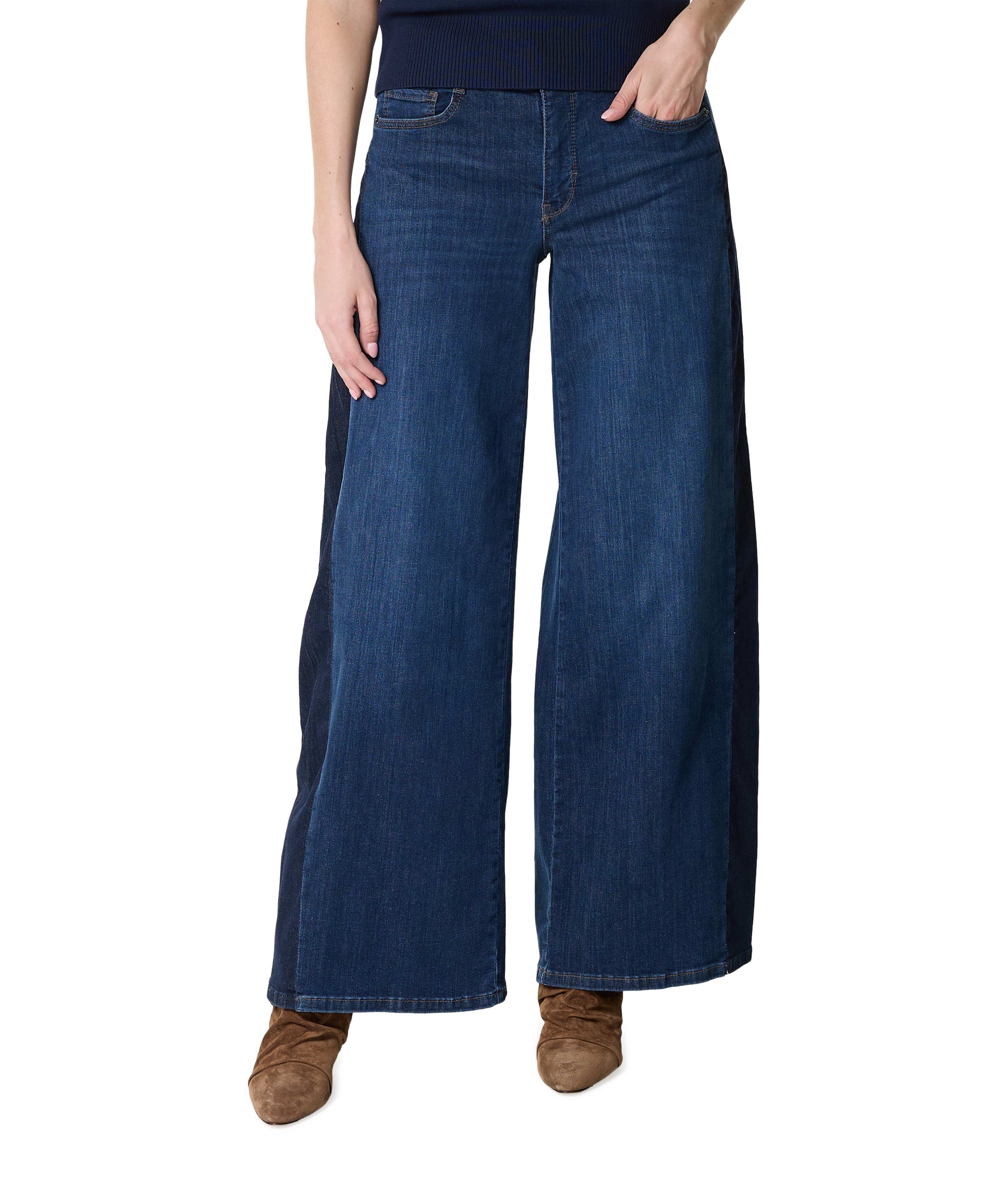 WIDE dames jeans blauw