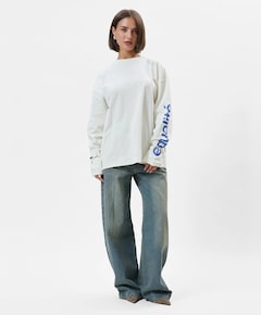 Uniseks longsleeve ecru