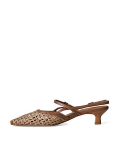 Dania dames slingbacks bruin