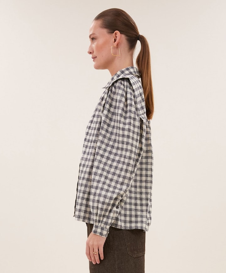 Dames blouse grijs