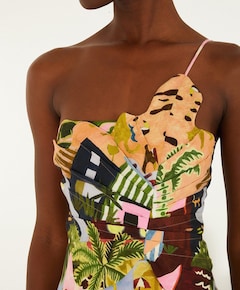 Dames jurk multicolor