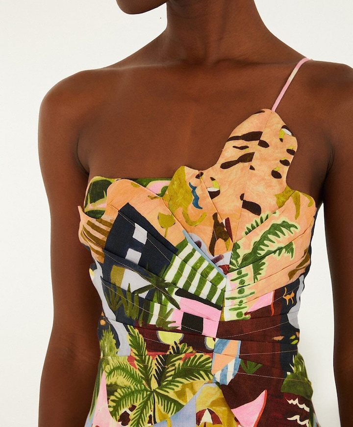 Dames jurk multicolor