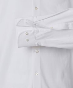 Heren overhemd lange mouw wit