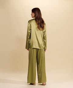 Dames pyjamatop groen