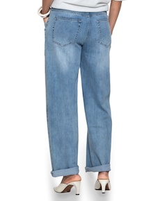 Boyfriend dames broek blauw