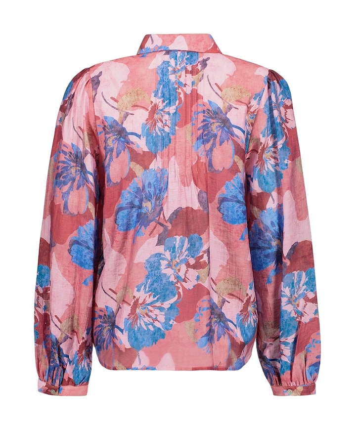 Dames blouse blauw