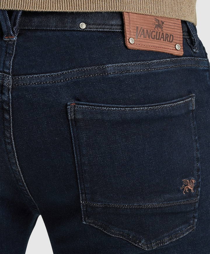 V7 RIDER INDIGO PURE WASH heren jeans blauw