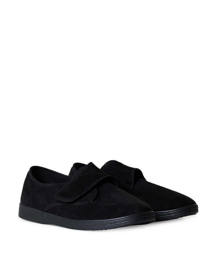 Neles stretch pantoffel heren pantoffels zwart