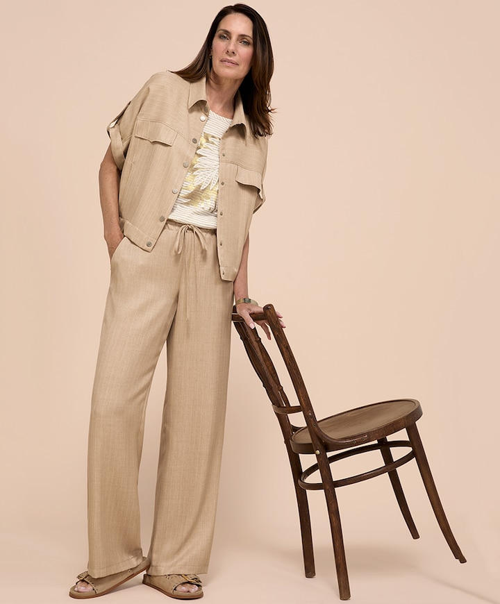 SIENA dames broek beige