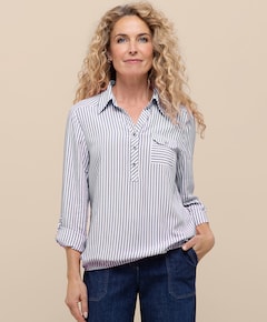 Dames blouse blauw