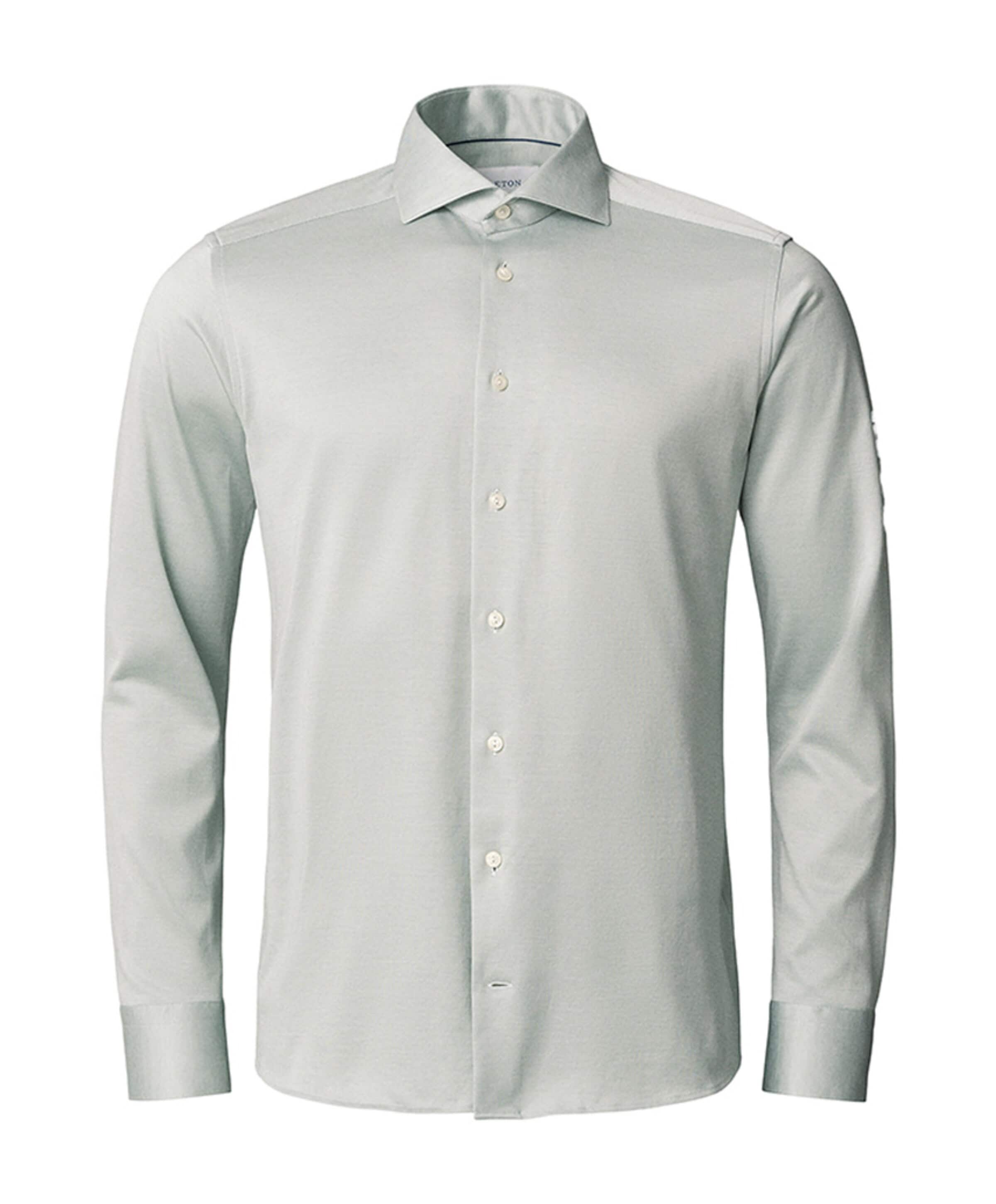 Heren overhemd lange mouw groen