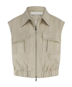 Dames gilet beige