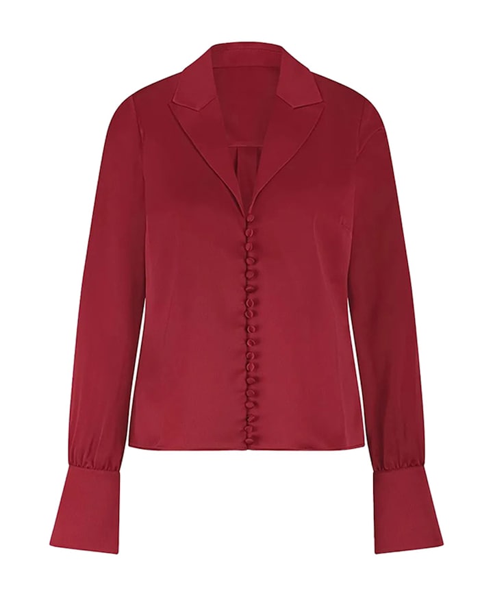 Dames blouse bordeaux