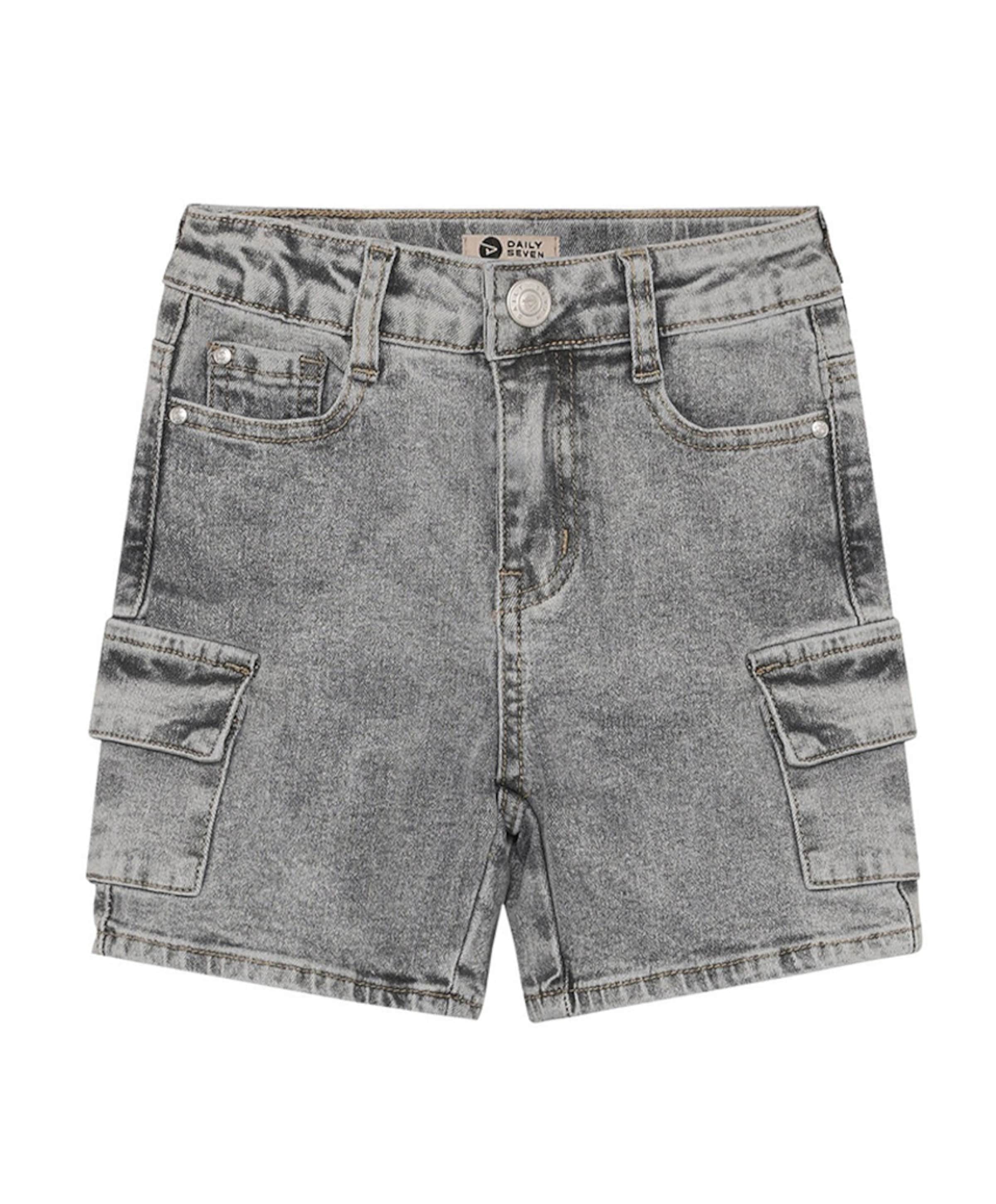 Denim Cargo jongens korte broek grijs