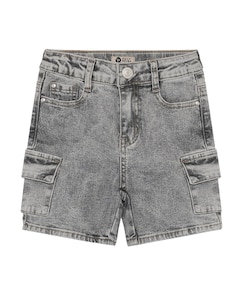 Denim Cargo jongens korte broek grijs