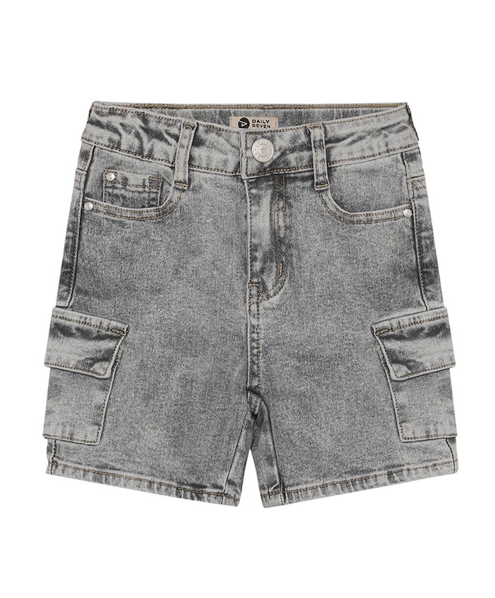 Denim Cargo jongens korte broek grijs