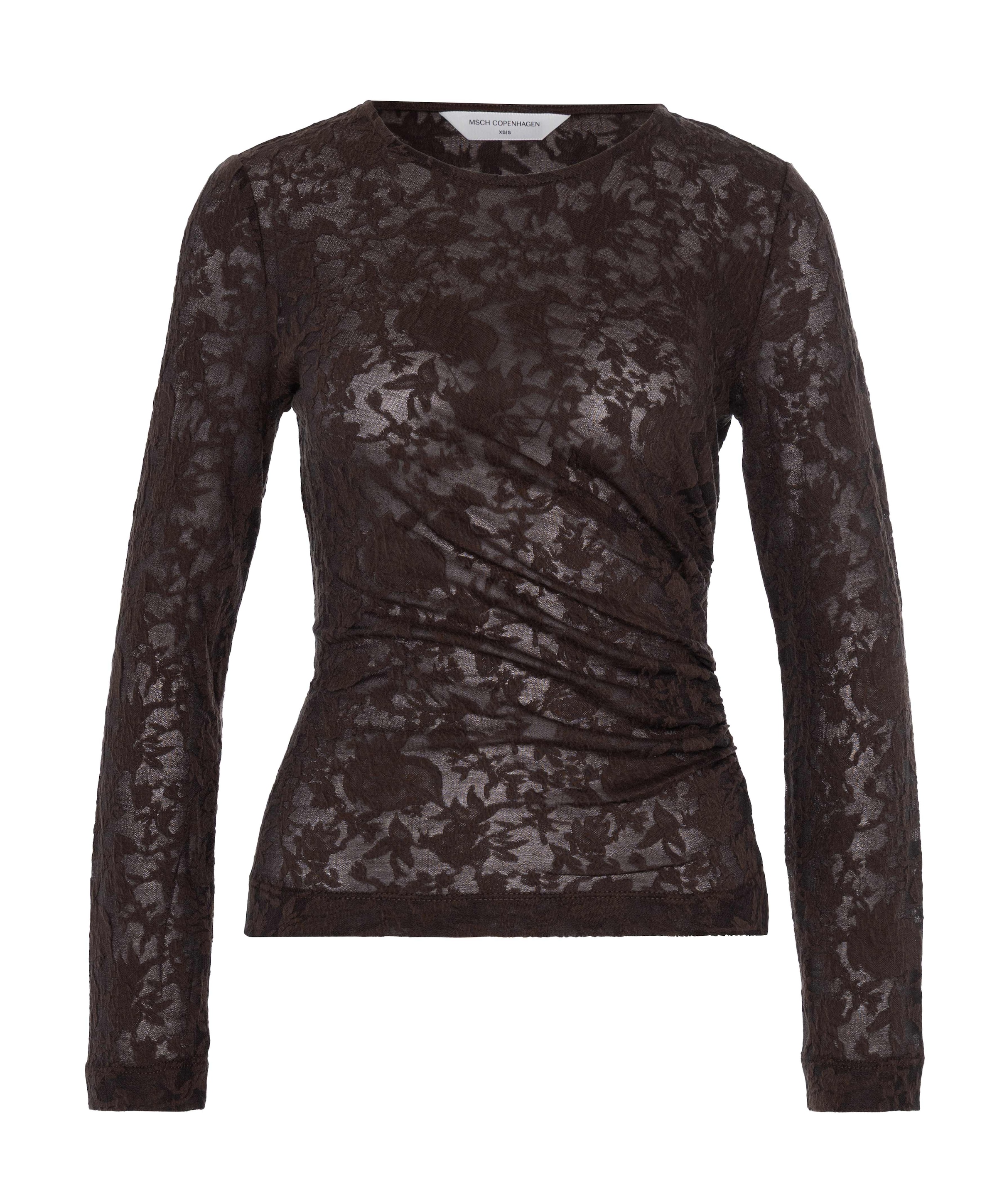 Dames longsleeve bruin