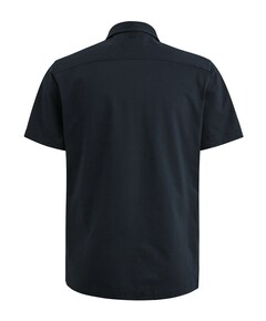 Overhemd korte mouw blauw
