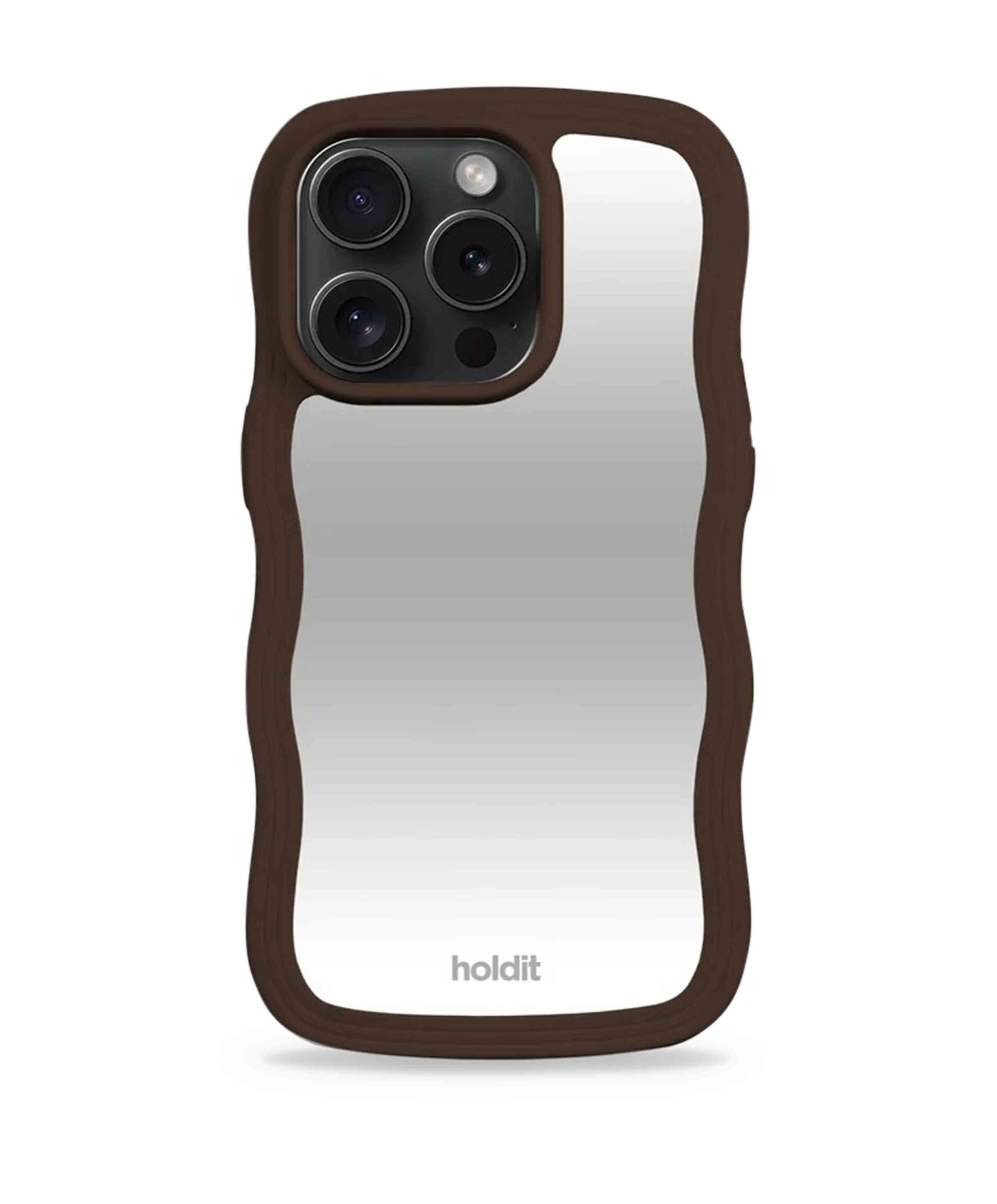 Telefoonhoesje spiegel bruin