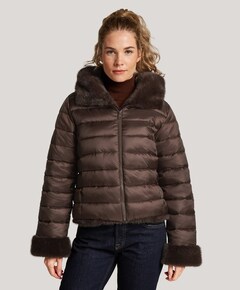 Dames jas bruin
