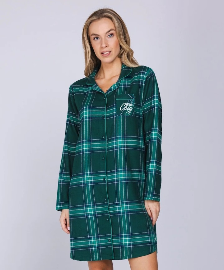Dames nachthemd groen