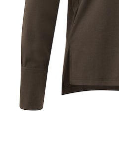 Dames longsleeve bruin