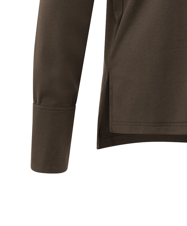 Dames longsleeve bruin