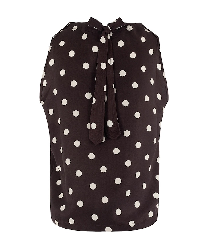 Dames top bruin