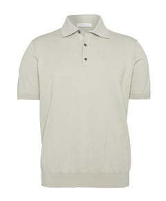Heren polo beige