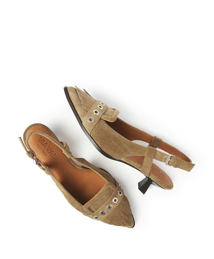 Lea Katie dames slingbacks bruin